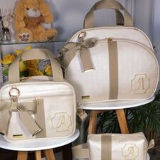 Bolsa de Bebê Luxo, Frasqueira e Estojo Box em Imbituva